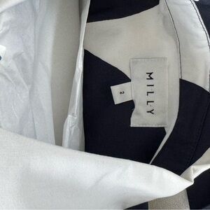 Milly Grand Foliage Dress - Blue and White Patterned Dress